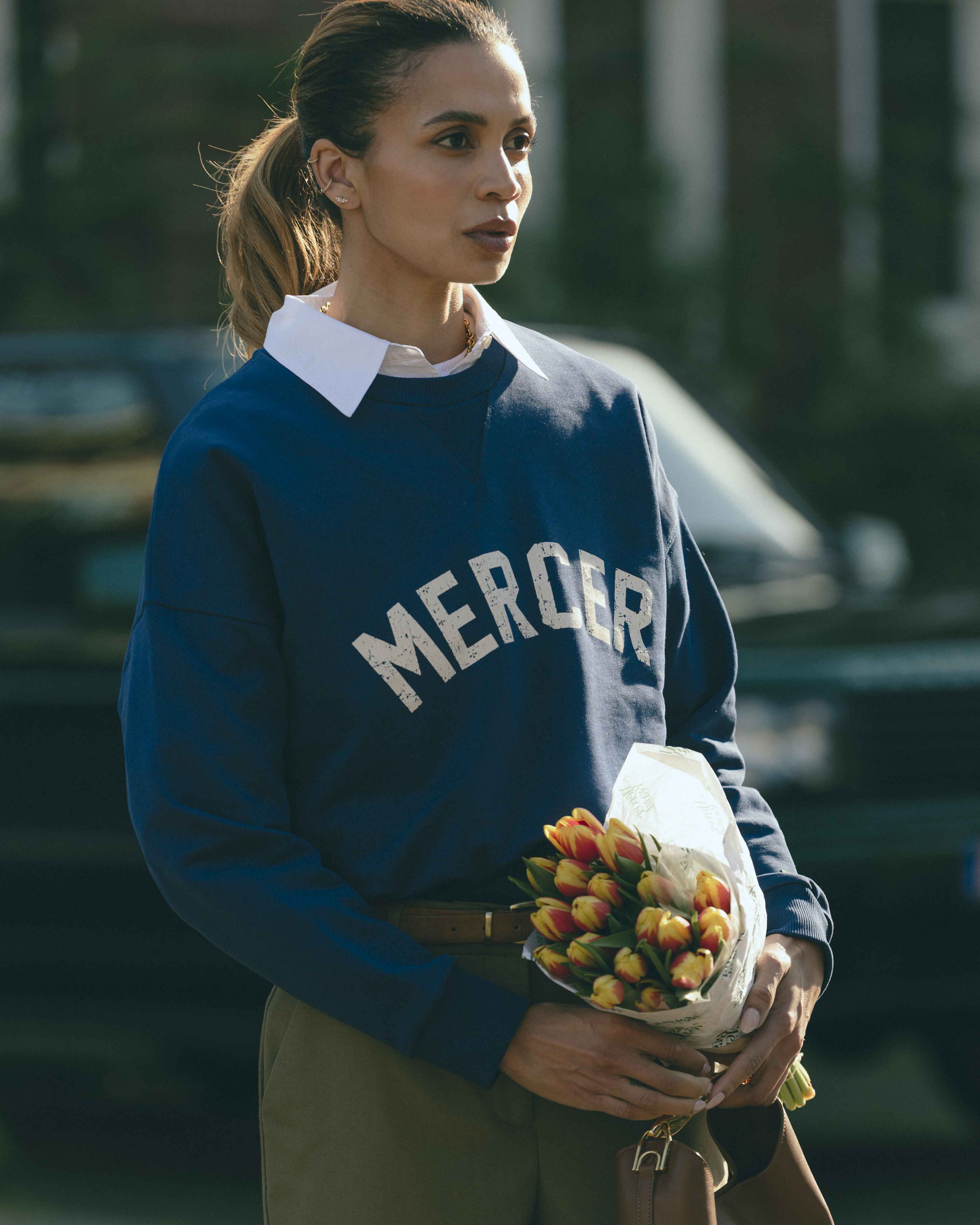 The Mercer Logo Sweat | Blue - Image 2