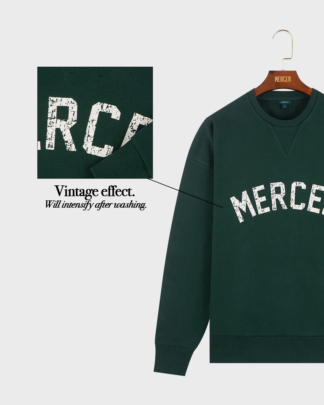 The Mercer Logo Sweat | Green - Image 4