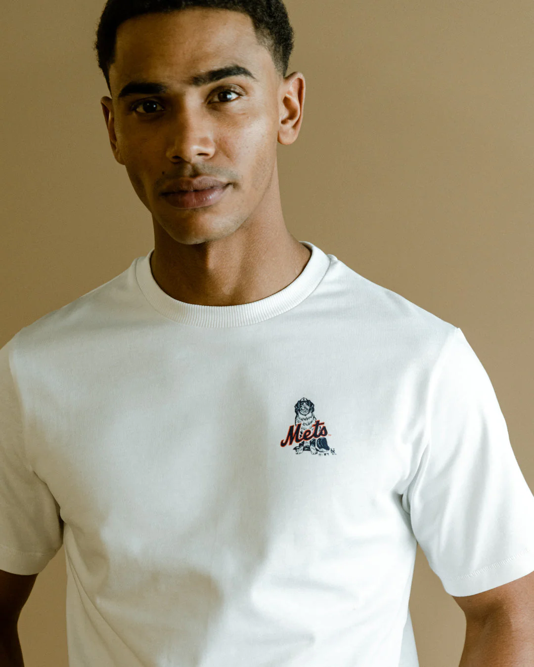 The Mercer New York Mets Dog Tee | White/Orange - Image 3