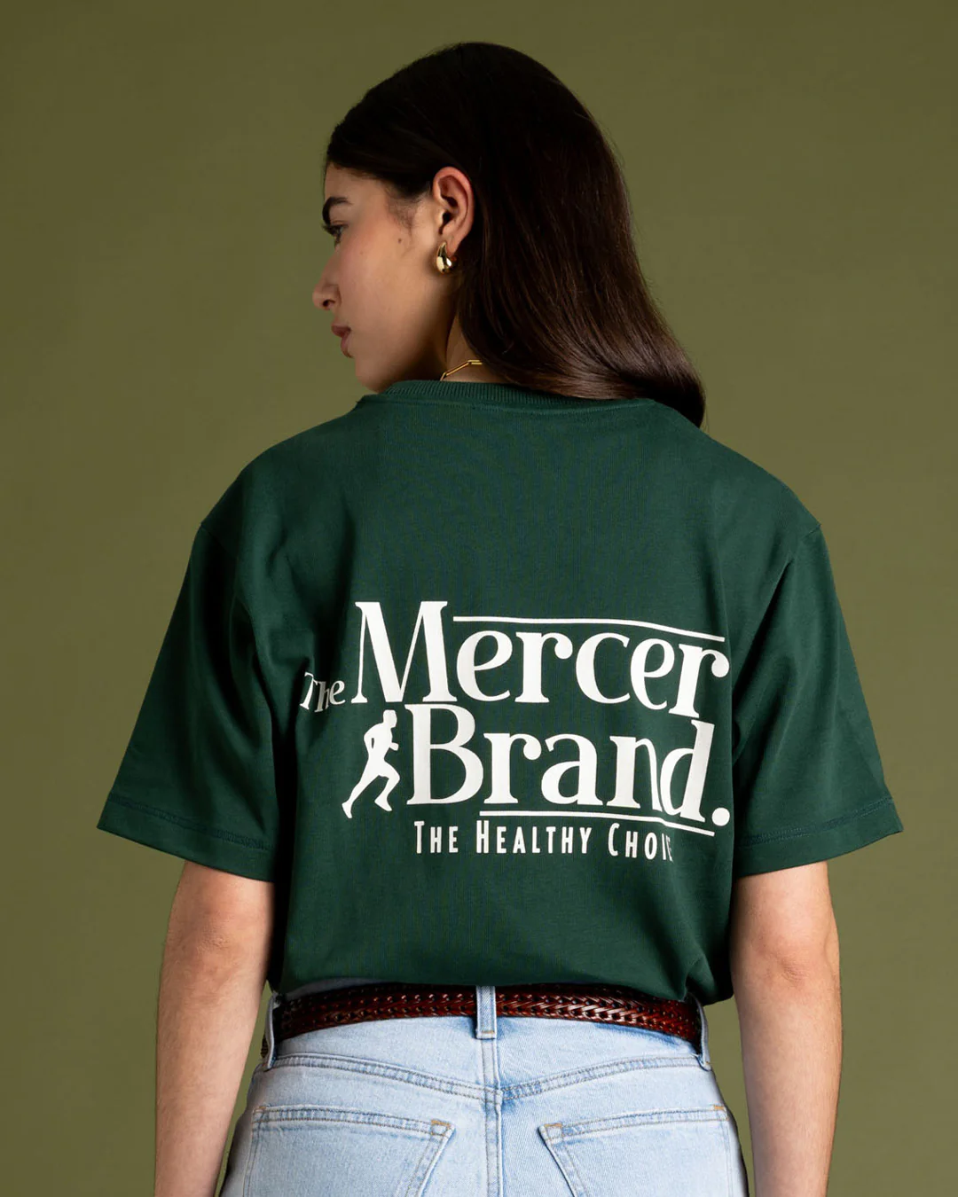 The Mercer Brand Logo Tee | Green - Image 4