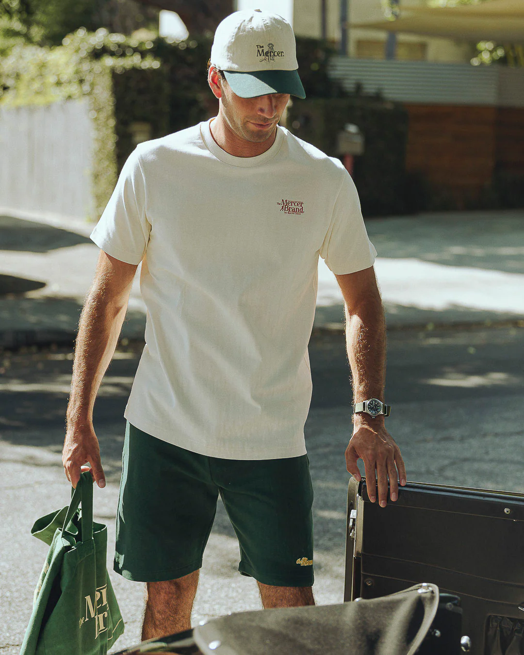 The Mercer Brand Logo Tee | White - Image 4