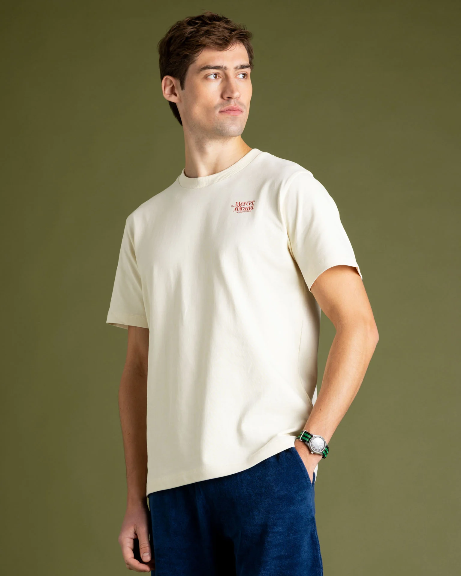 The Mercer Brand Logo Tee | White - Image 7