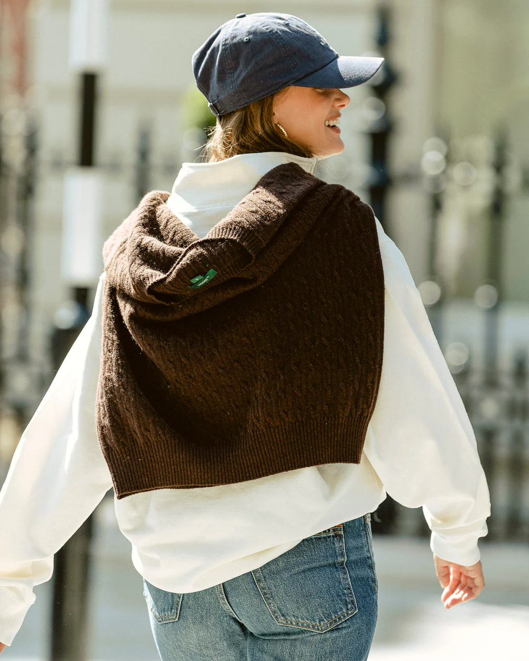 The Mercer Cable Knit | Brown - Image 4