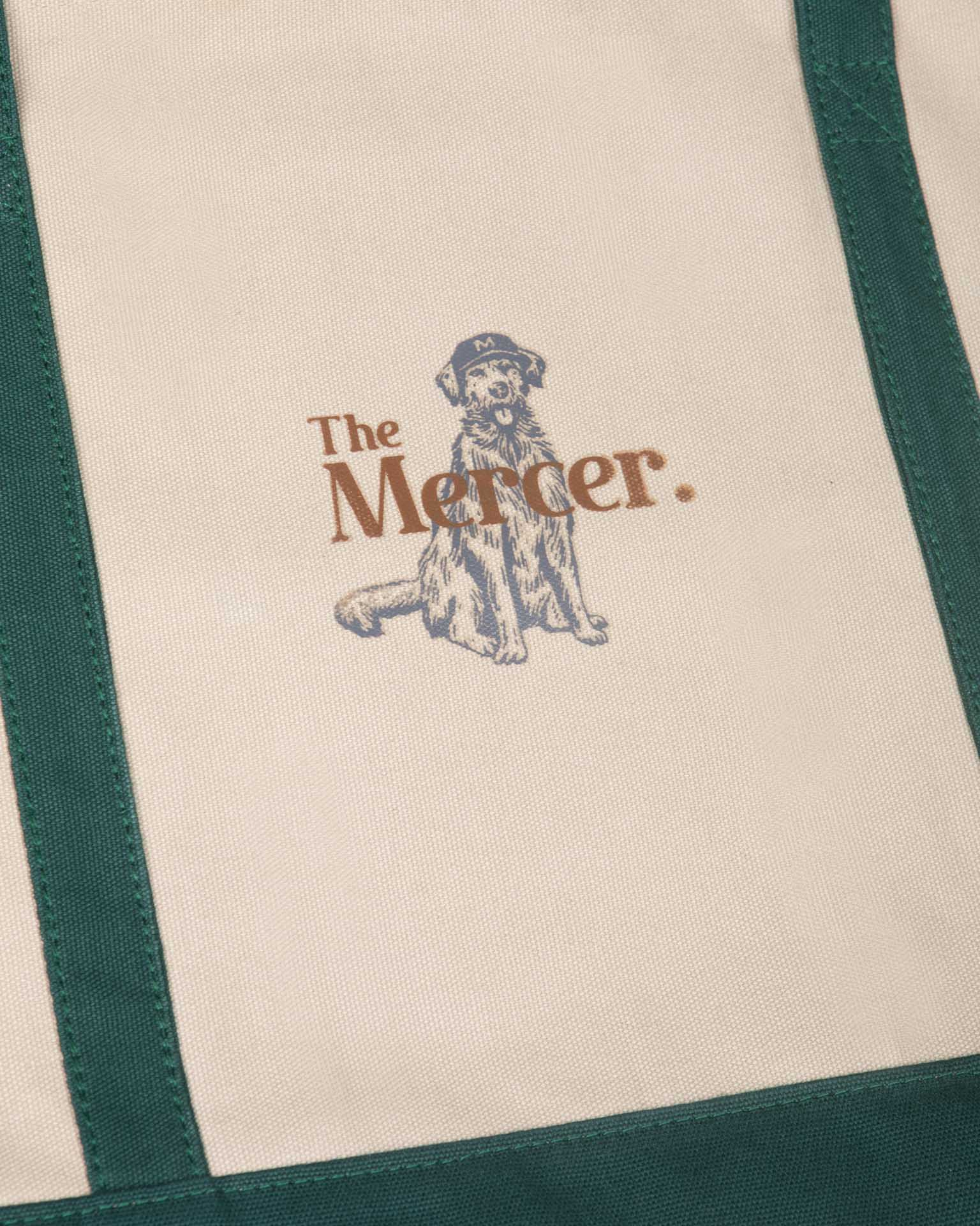 The Mercer Canvas Bag | White/Green - Image 6