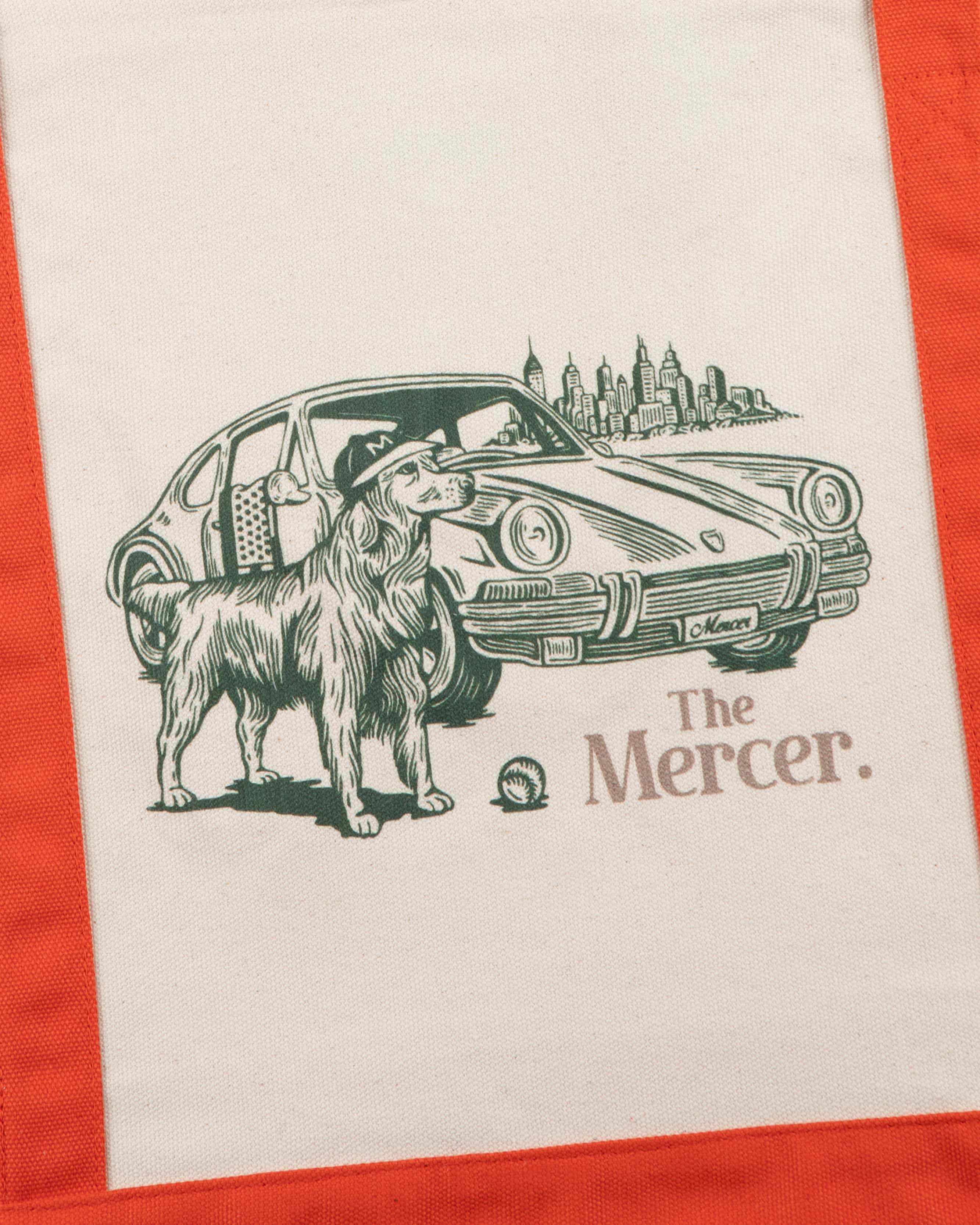 The Mercer Canvas Bag | White/Red - Image 3