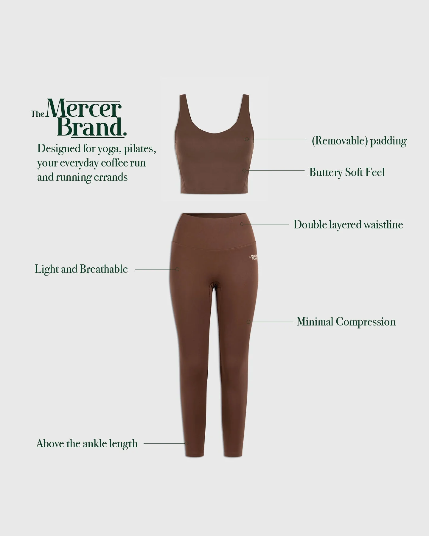 The Mercer Legging | Brown - Image 5