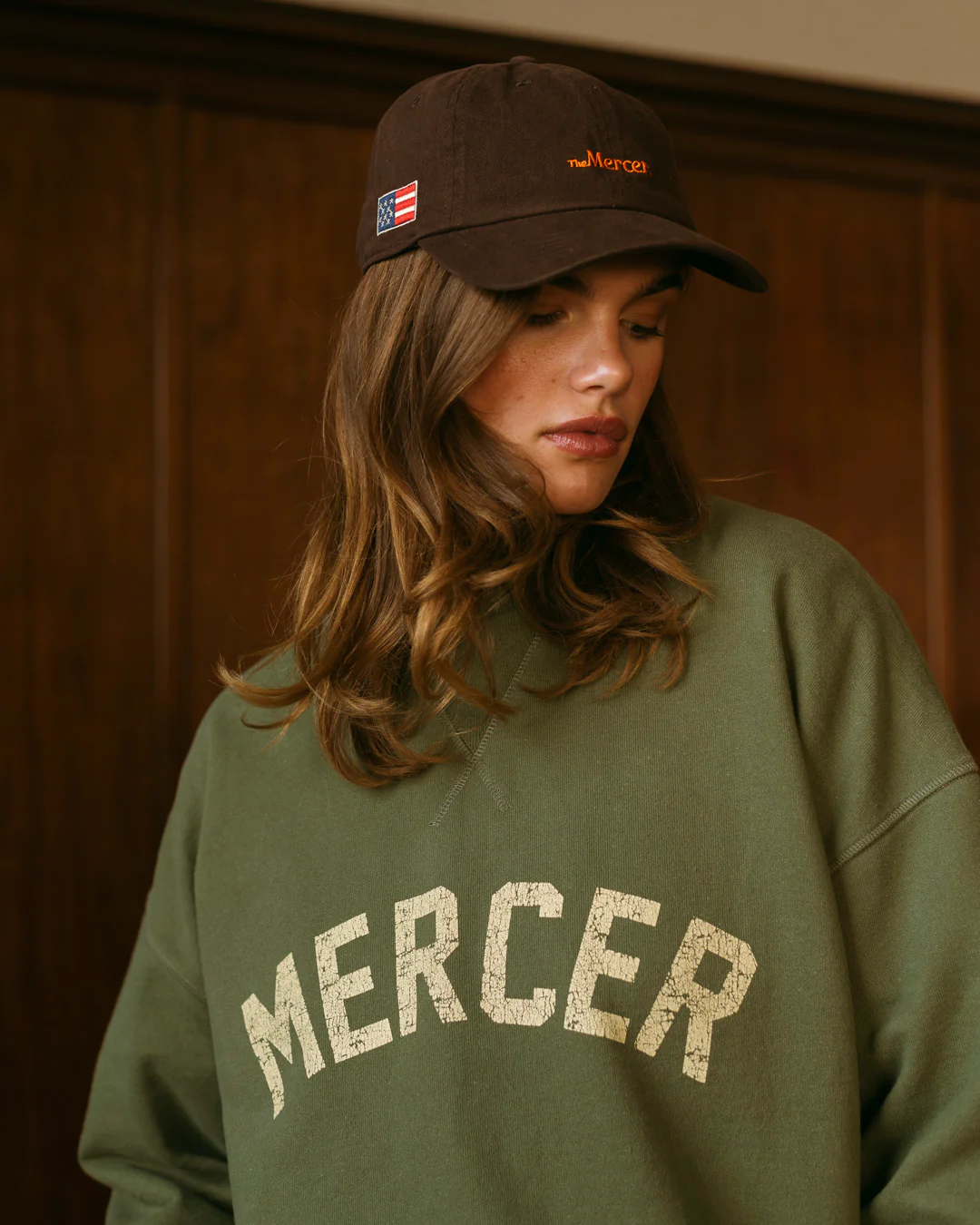 The Mercer College Crewneck | Green - Image 4