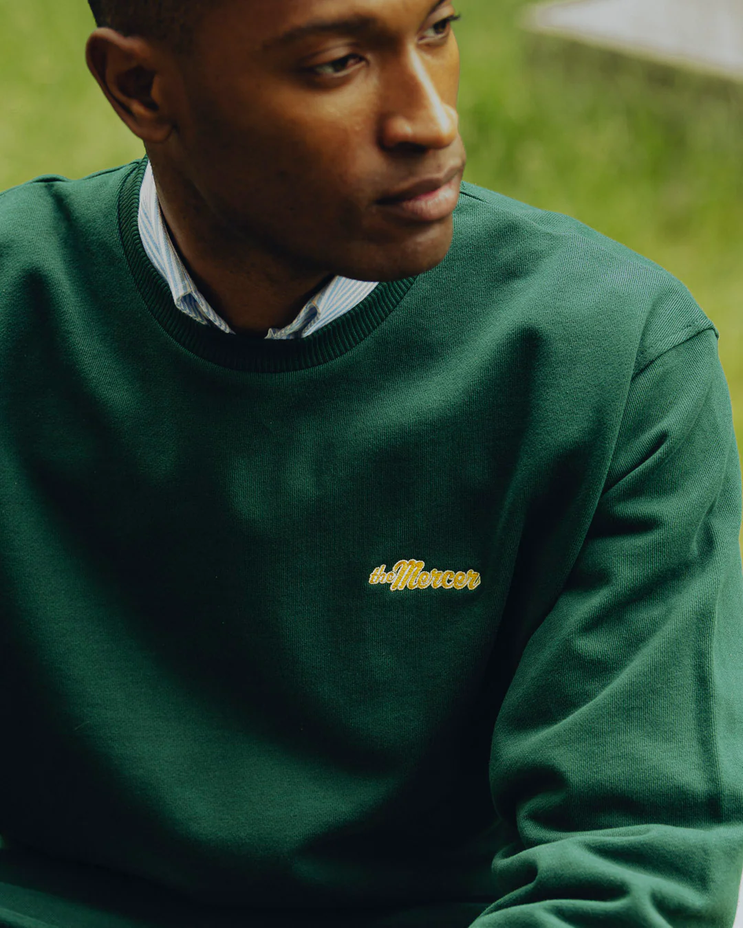 The Mercer Logo Sweat | Green - Image 5