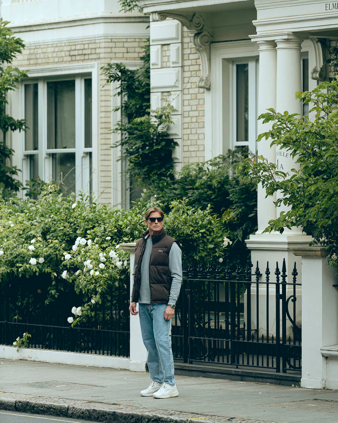 The Mercer Puffer Bodywarmer | Brown - Image 4