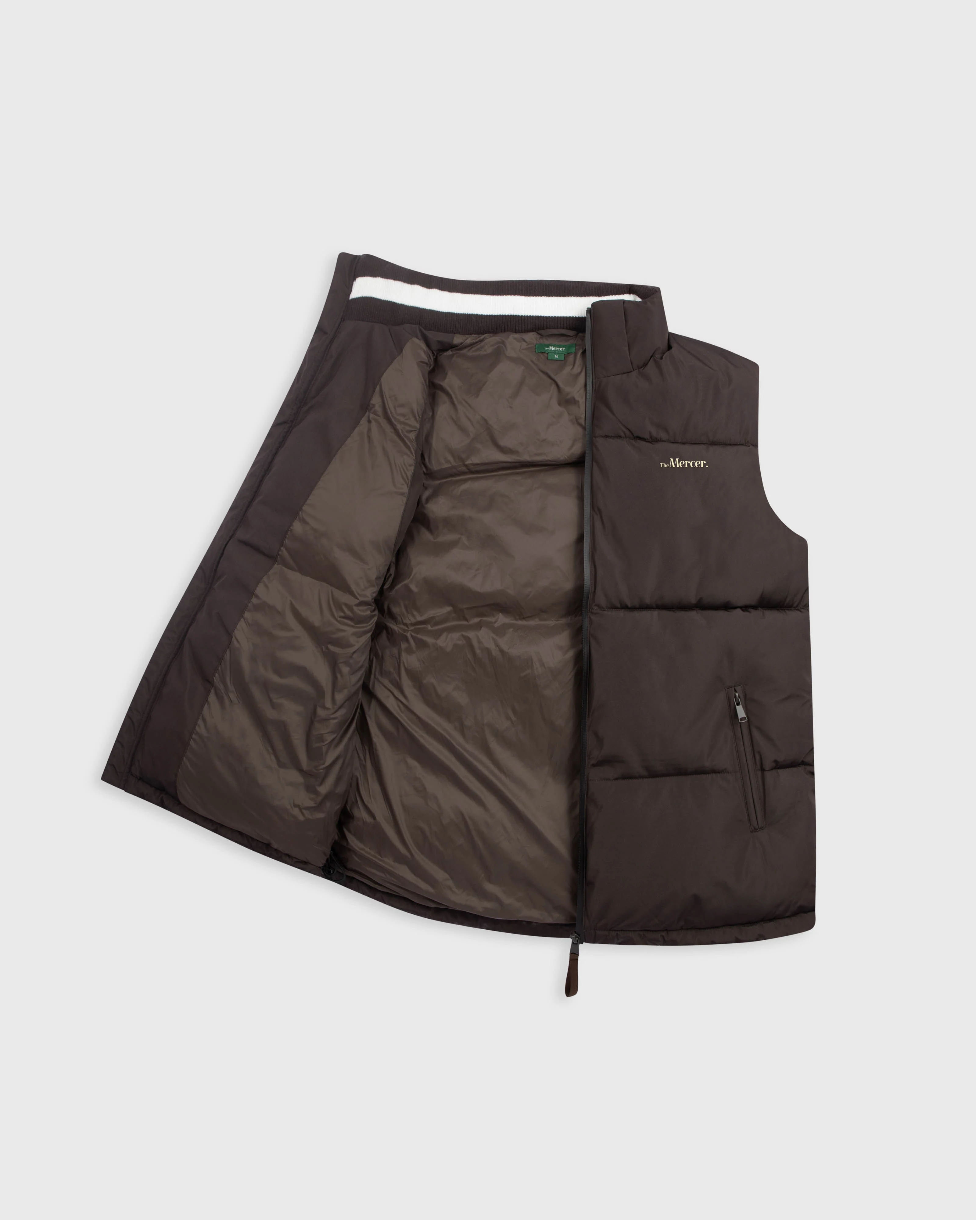 The Mercer Puffer Bodywarmer | Brown - Image 6