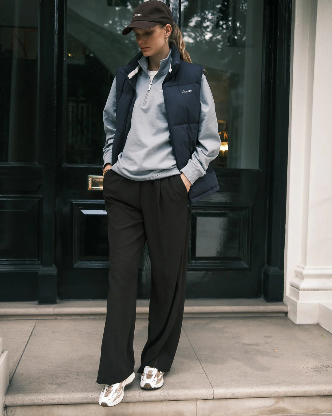 The Mercer Puffer Bodywarmer | Navy - Image 4