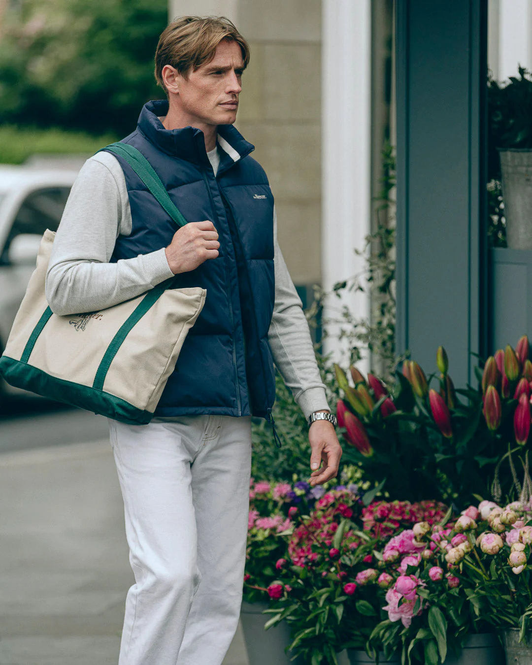 The Mercer Puffer Bodywarmer | Navy - Image 5