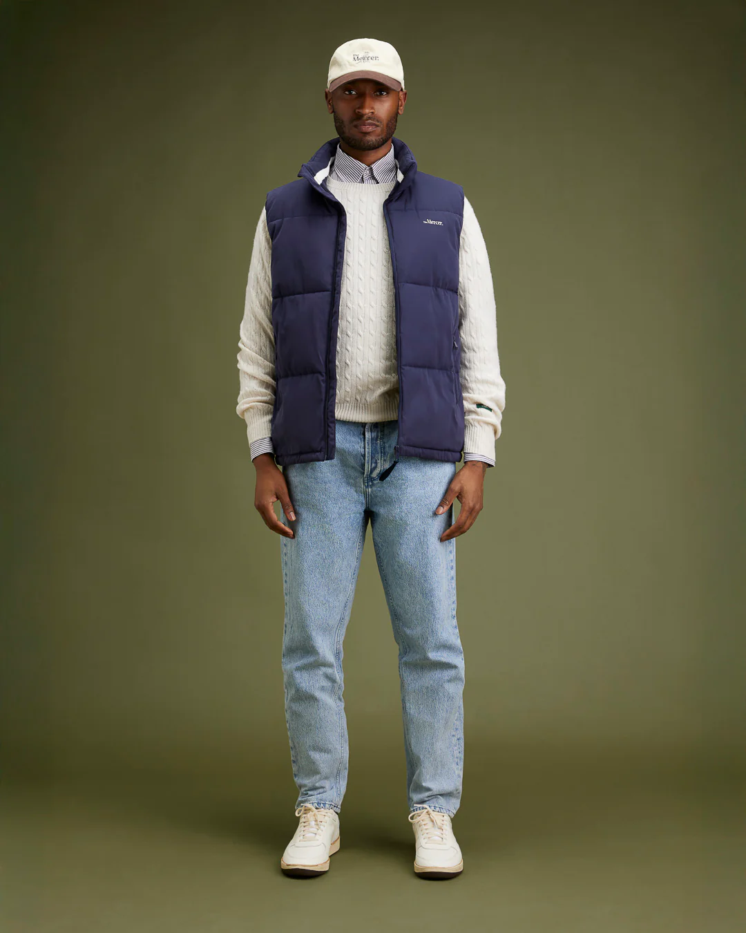 The Mercer Puffer Bodywarmer | Navy - Image 8