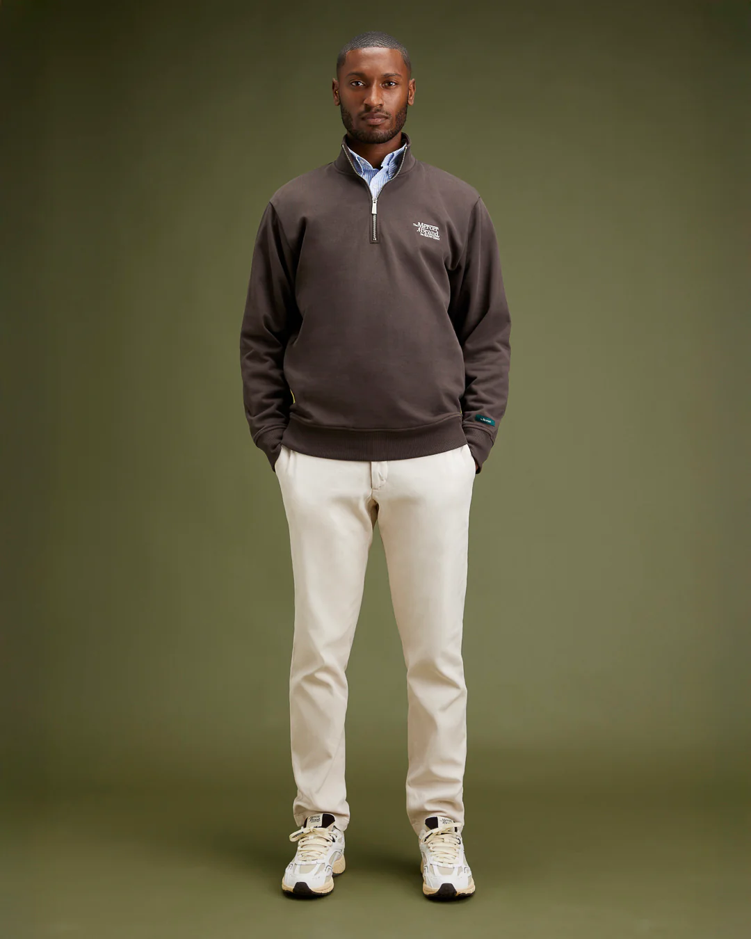 The Mercer Quarter Zip | Brown - Image 9