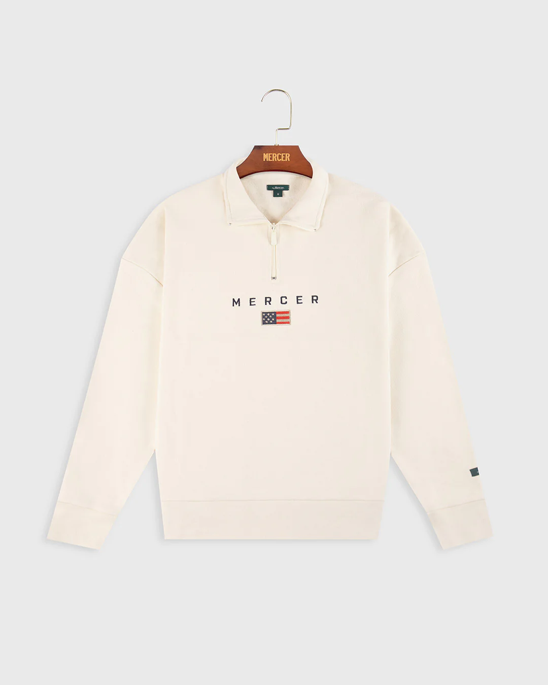 The Mercer Quarter Zip | Off White