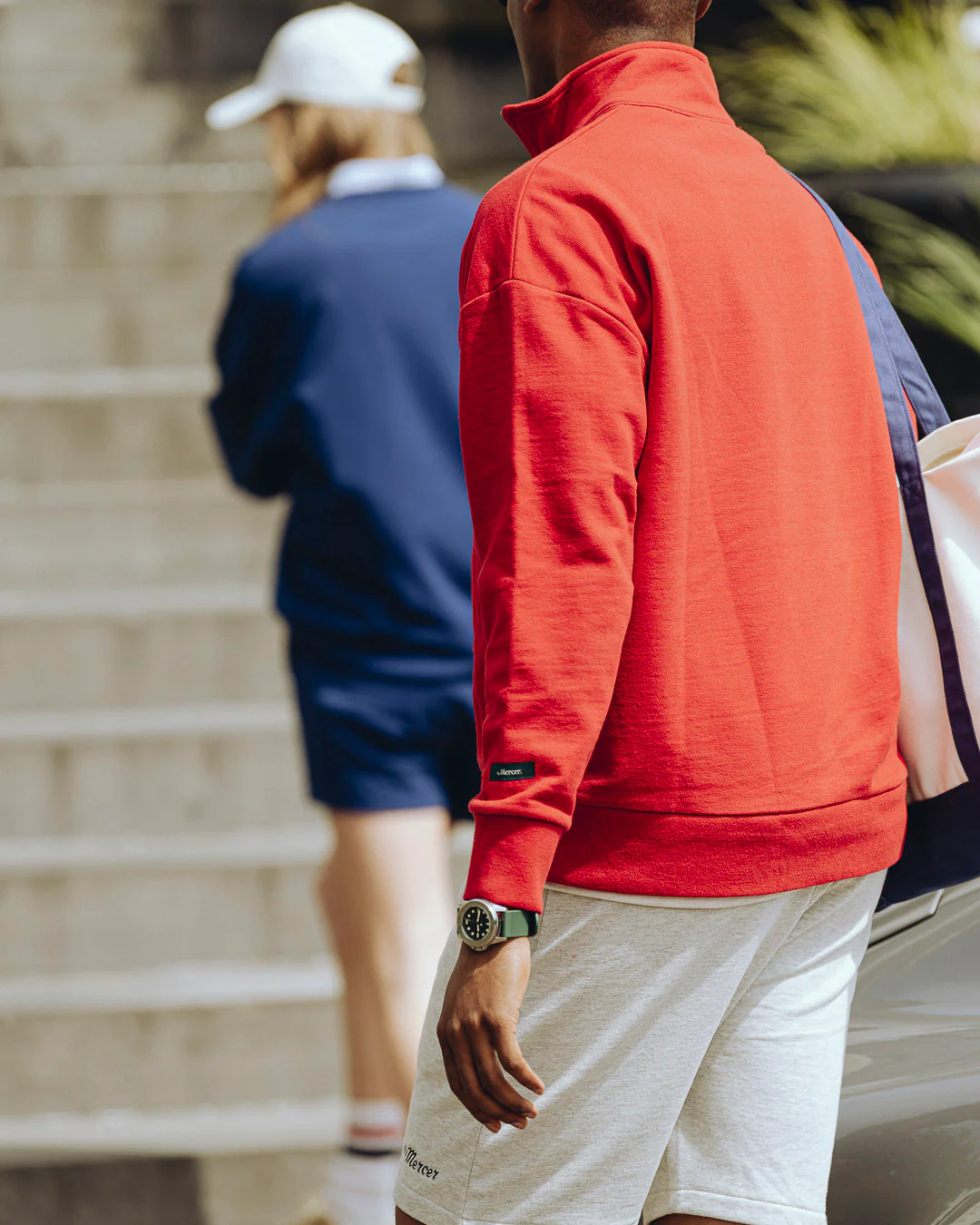 The Mercer Quarter Zip | Red - Image 5