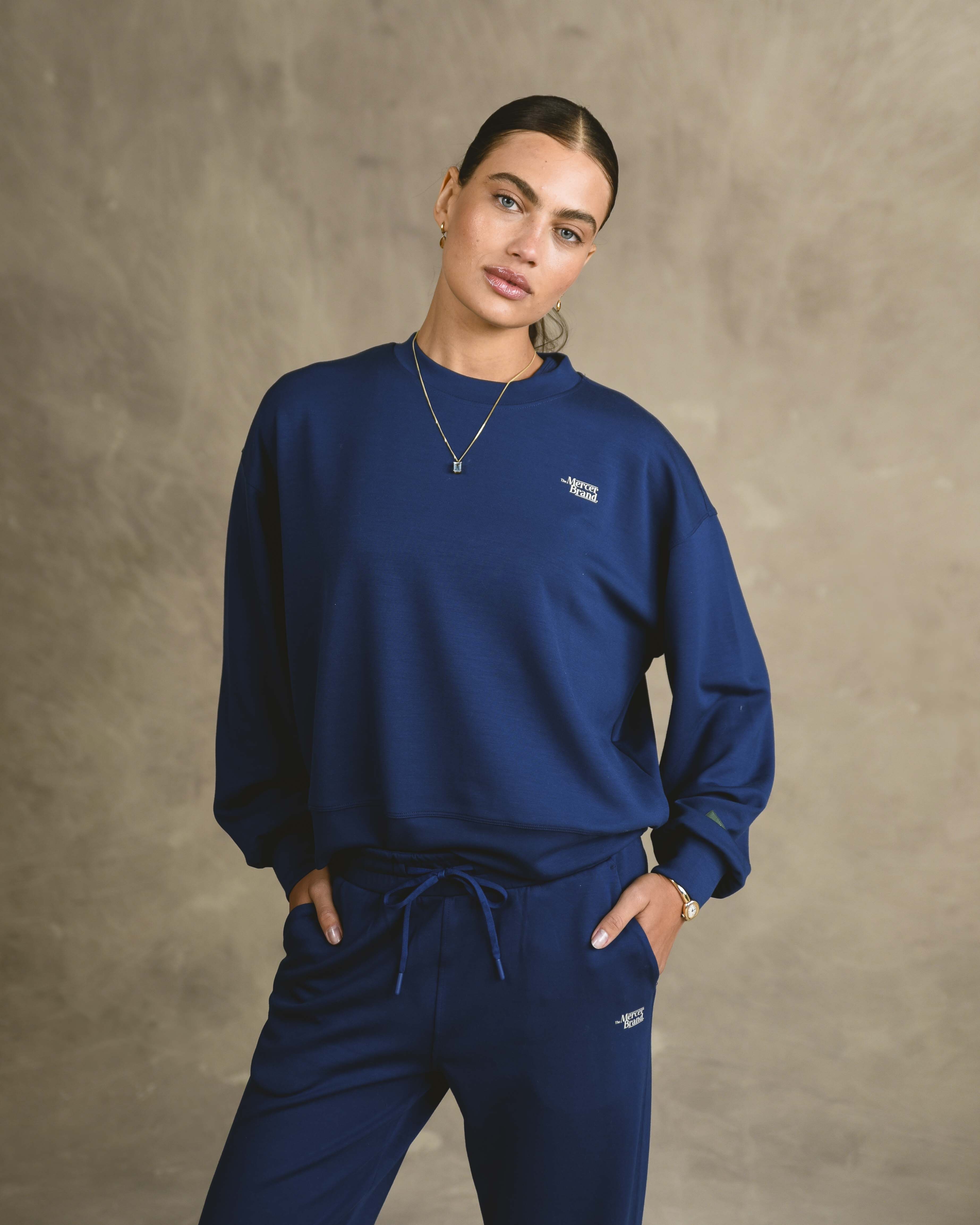 The Mercer Scuba Crewneck Women | Blue - Image 3