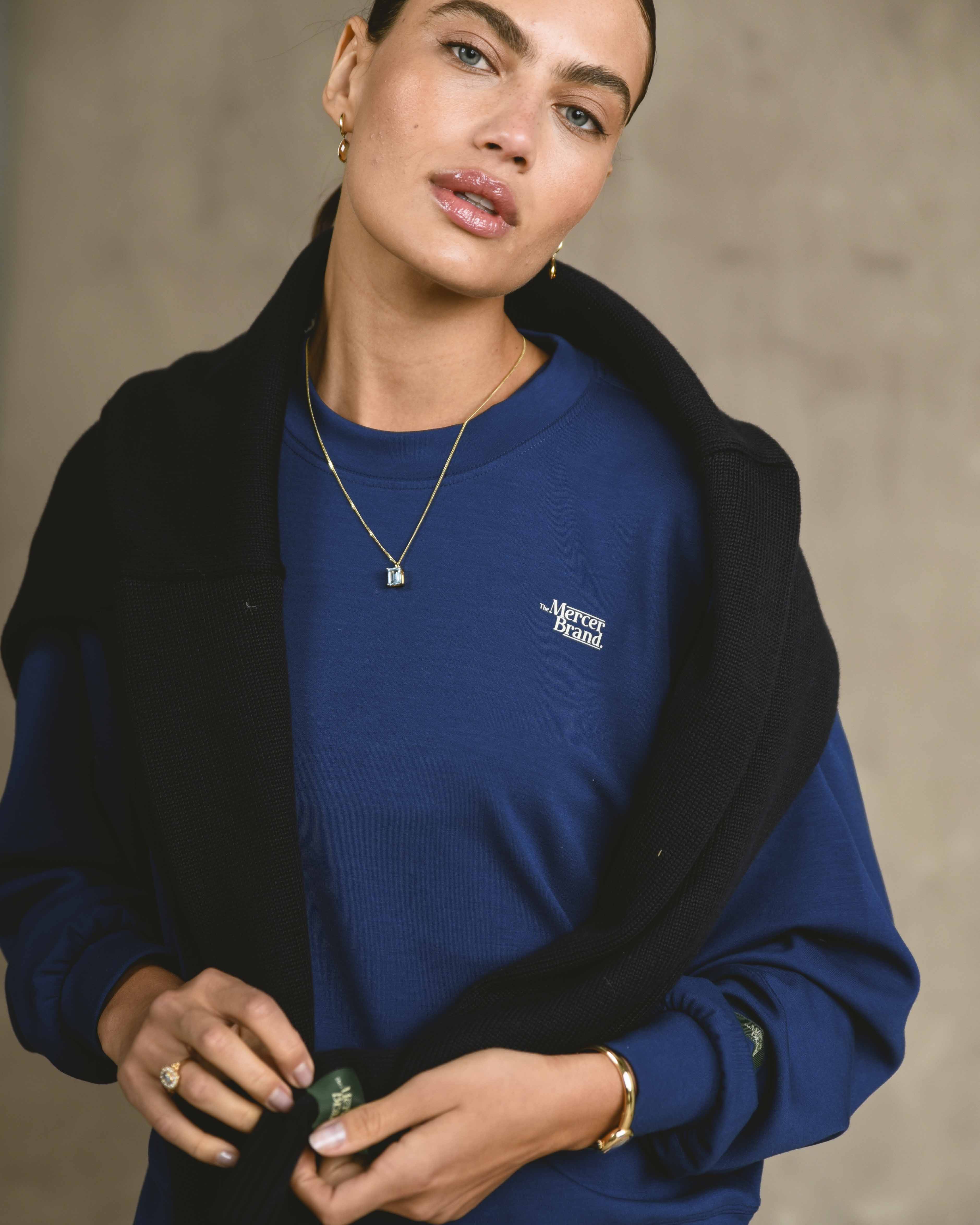 The Mercer Scuba Crewneck Women | Blue - Image 6