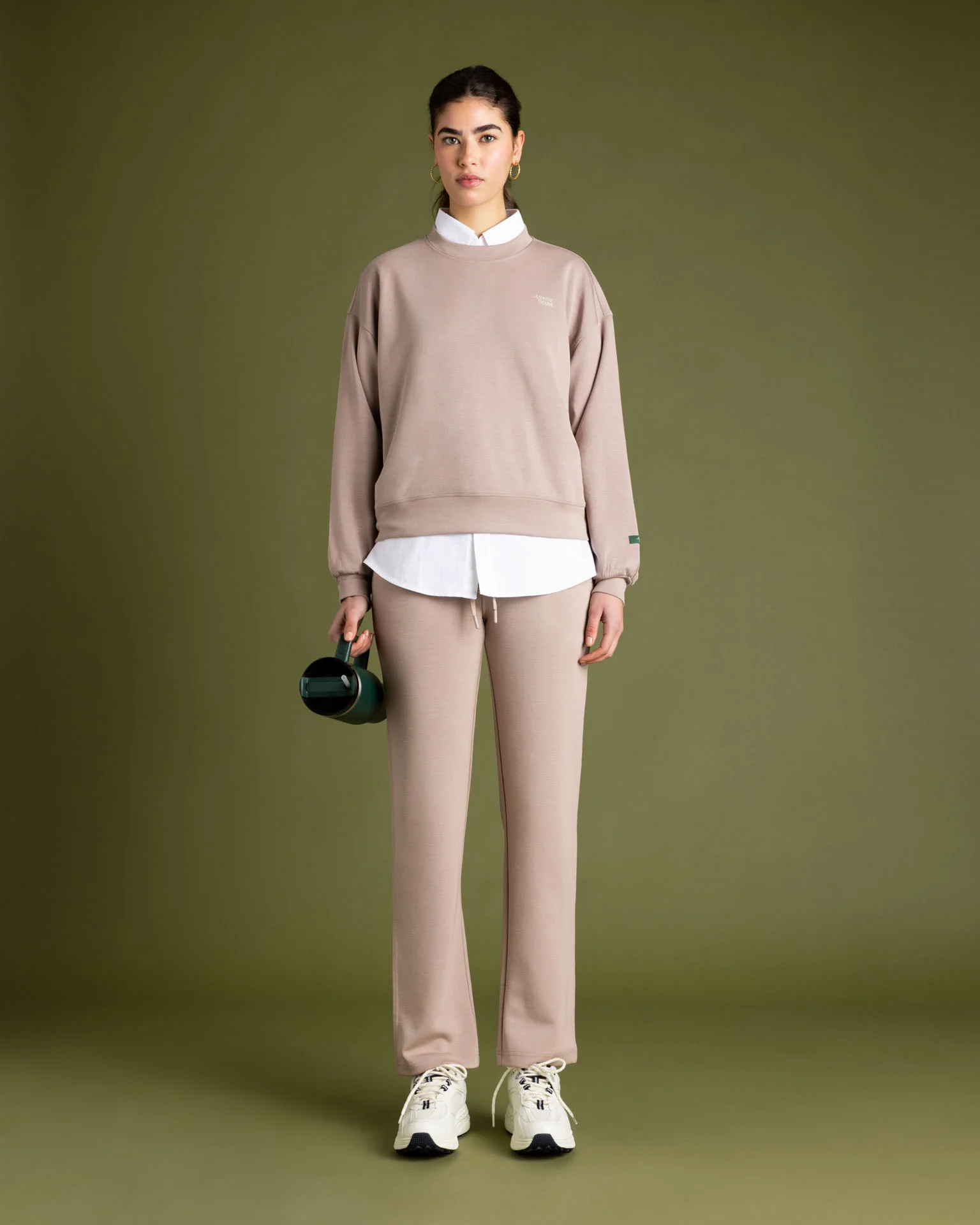 The Mercer Scuba Crewneck Women | Cognac - Image 2