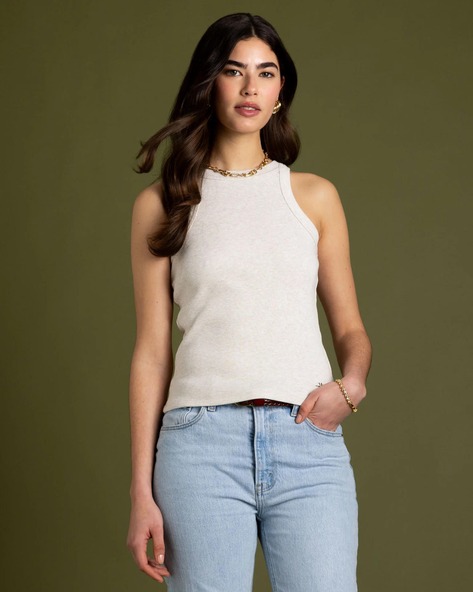 The Mercer Tank | Off White - Image 3