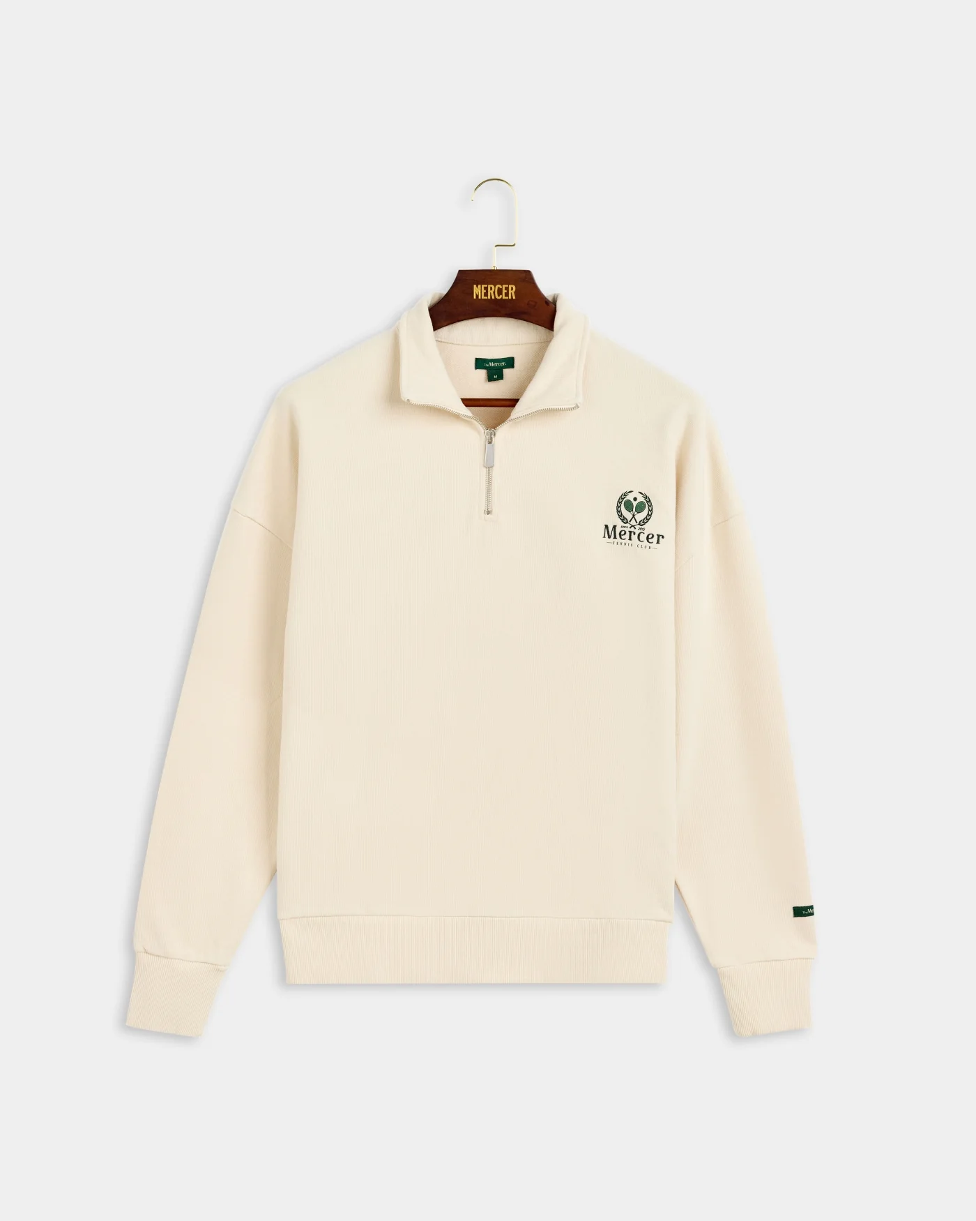 The Mercer Tennis Quarter Zip | Off White