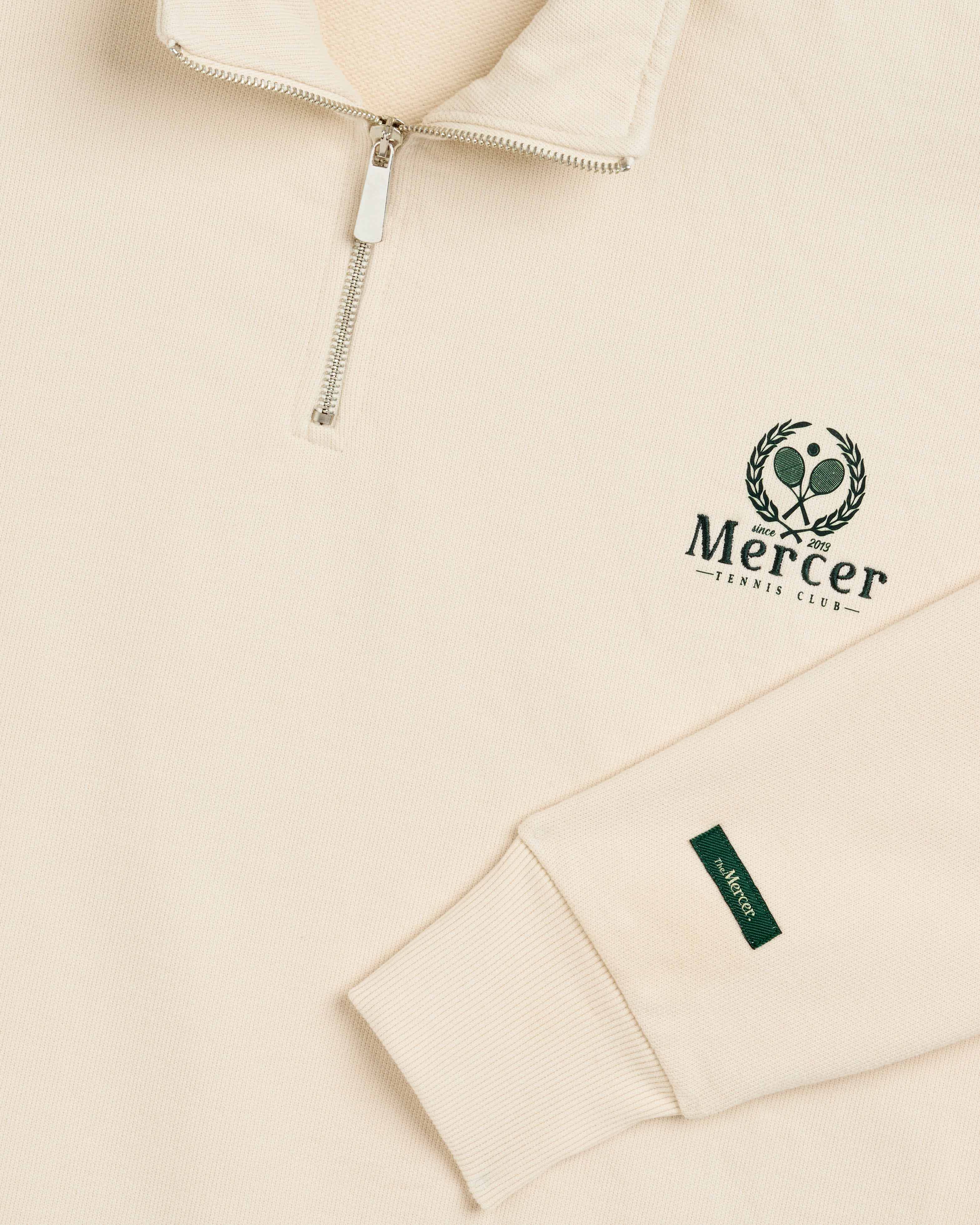 The Mercer Tennis Quarter Zip | Off White - Image 3