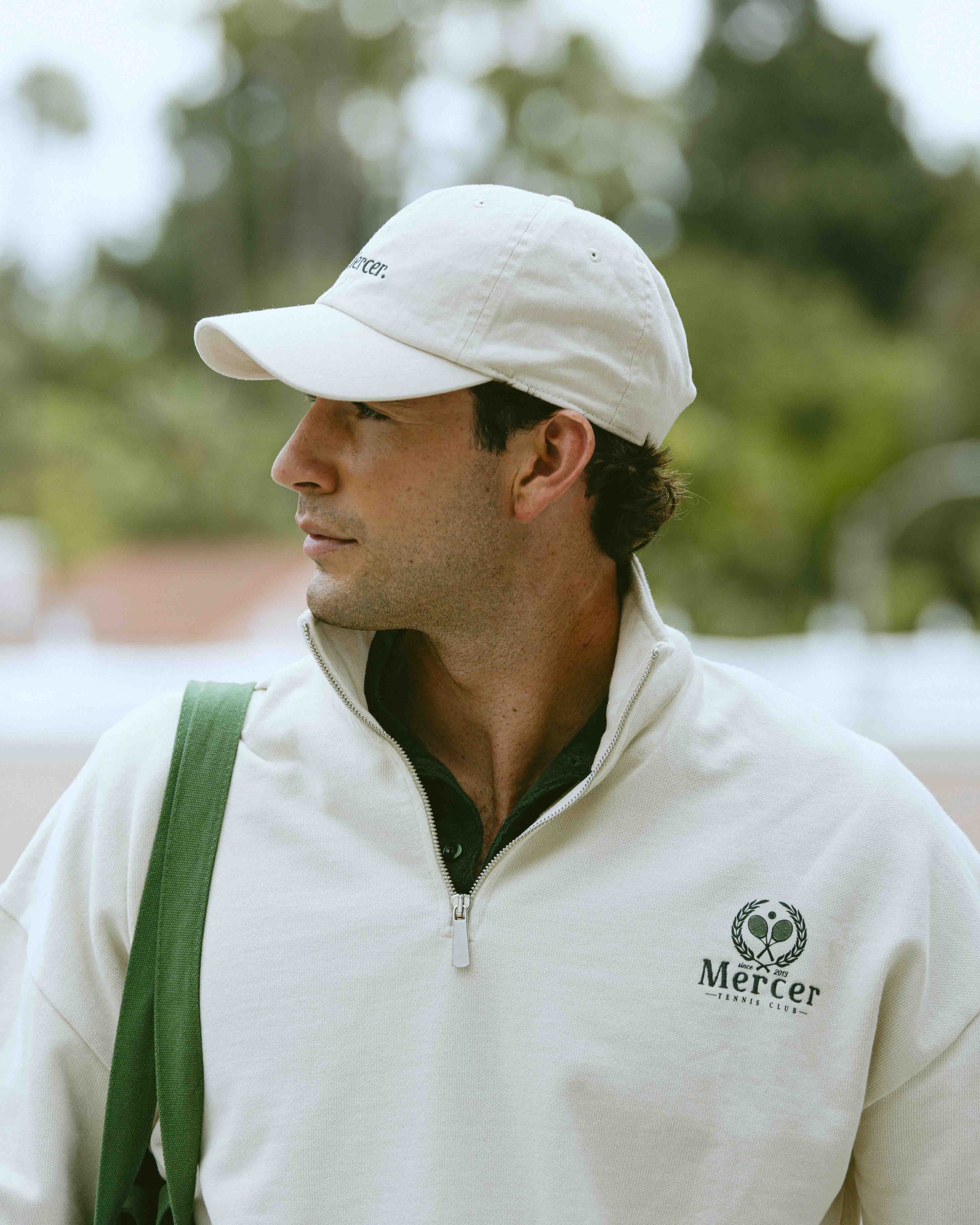 The Mercer Tennis Quarter Zip | Off White - Image 7