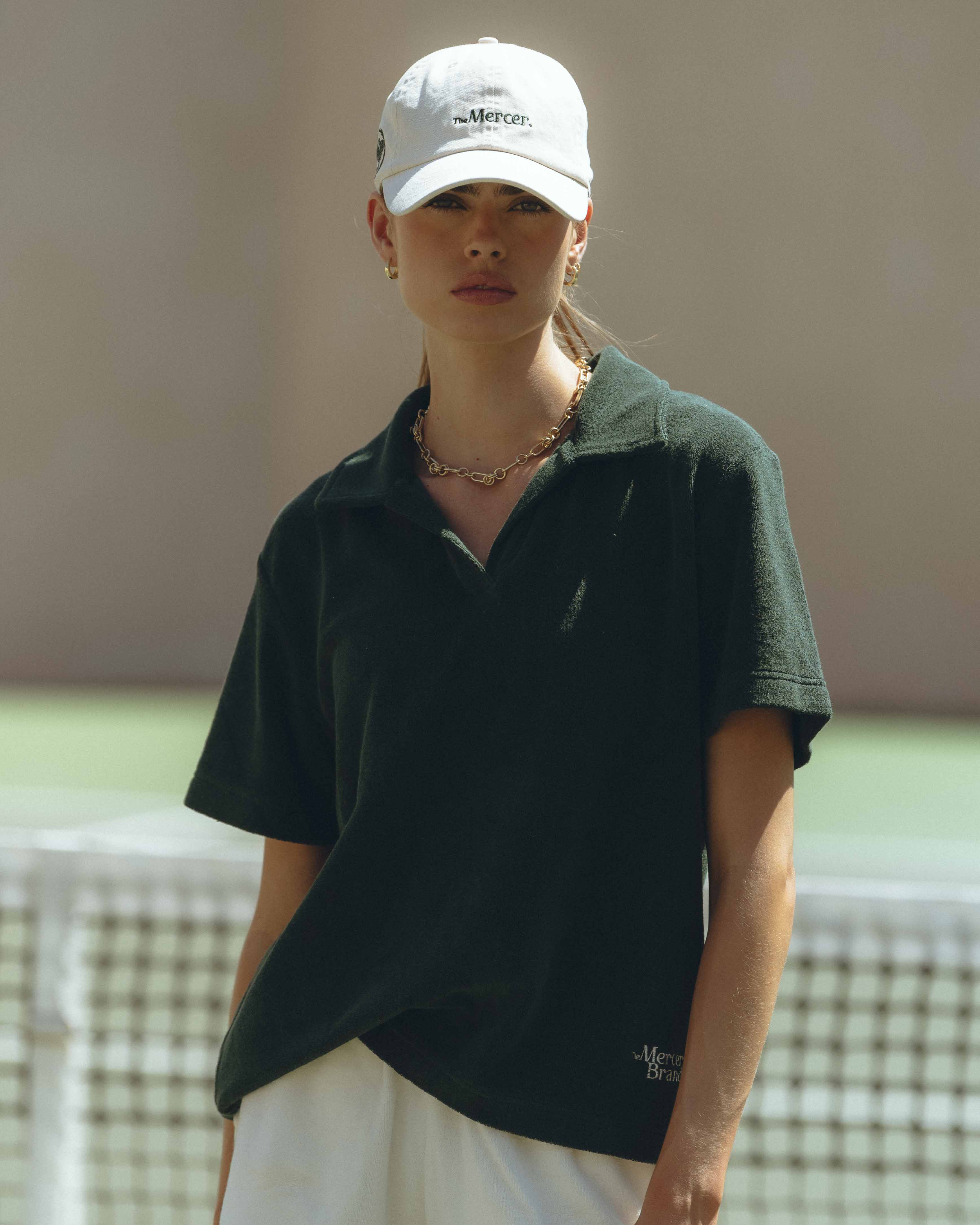 The Mercer Terry Polo Women | Green - Image 2